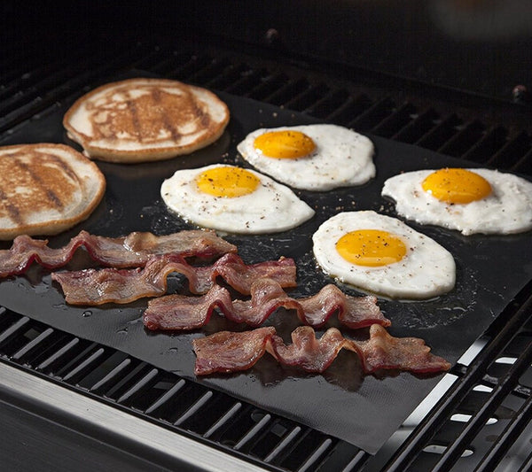 Flexible Griddle Mat. Easy Grilling, Easy Cleaning (2 pack)